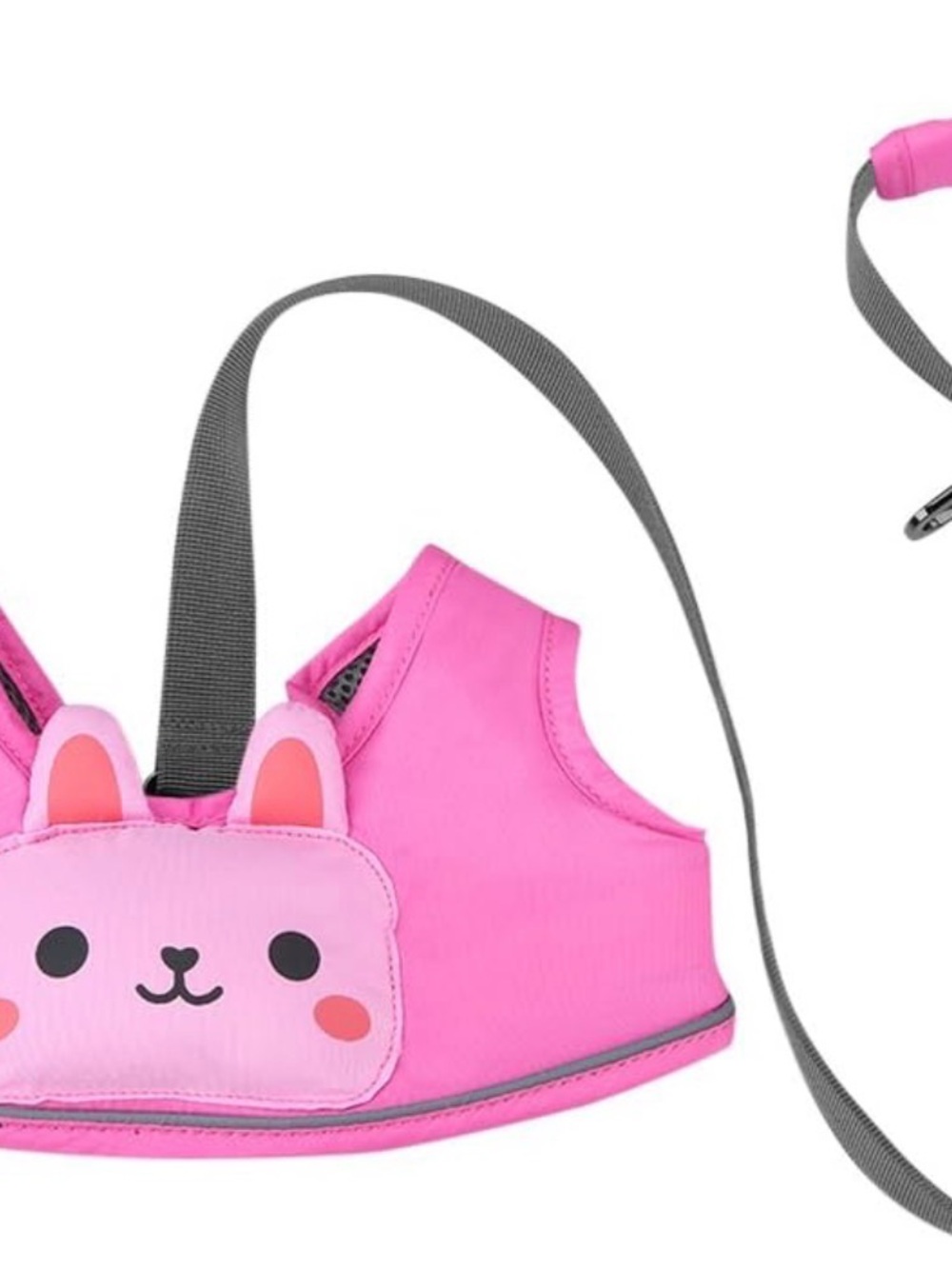 Pink bunny Kids Safety Harness with Bunny Face